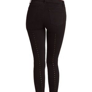 Jbrand Super Skinny Black Eyelet Jeans